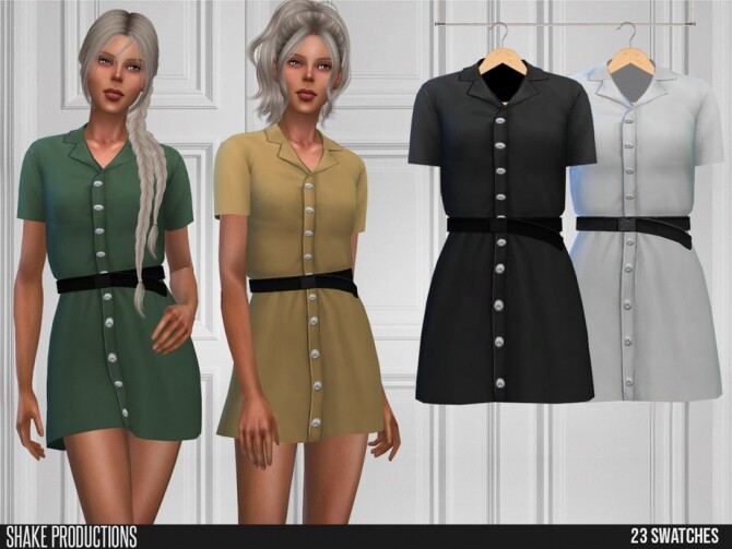 Sims 4 586 Dress by ShakeProductions at TSR