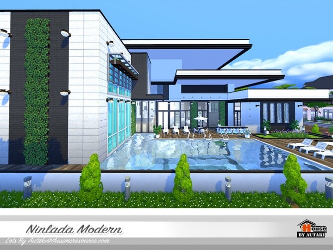 Sims 4 Ninlada Modern Villa by autaki at TSR