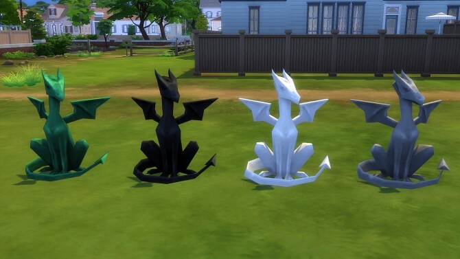 Sims 4 Dragon Sculpture by hippy70 at Mod The Sims