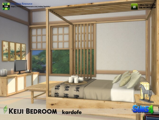 Sims 4 Keiji Bedroom by kardofe at TSR