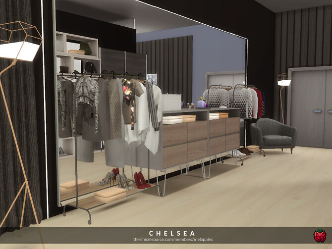 Sims 4 Chelsea bedroom by melapples at TSR