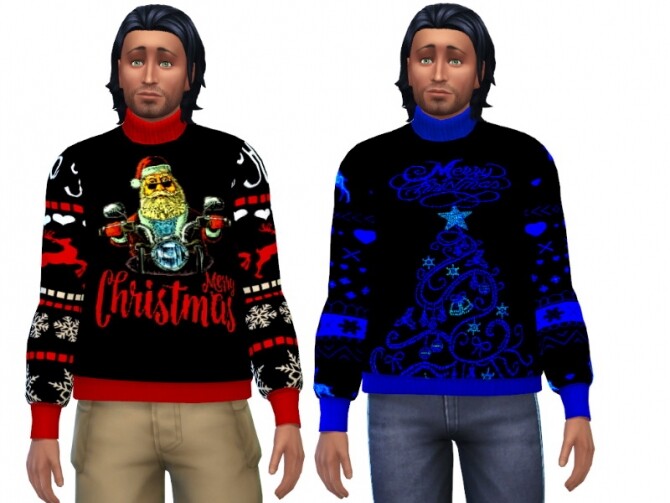 Sims 4 Christmas sweater for men at Louisa Creations4Sims