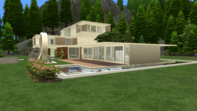Sims 4 Not So Futuristic House N. 12 by Fivextreme at Mod The Sims