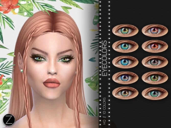Sims 4 EYECOLORS Z04 by ZENX at TSR