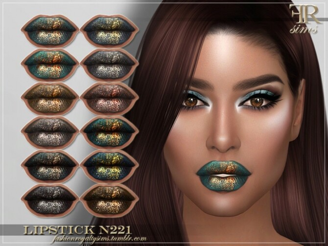 Sims 4 FRS Lipstick N221 by FashionRoyaltySims at TSR