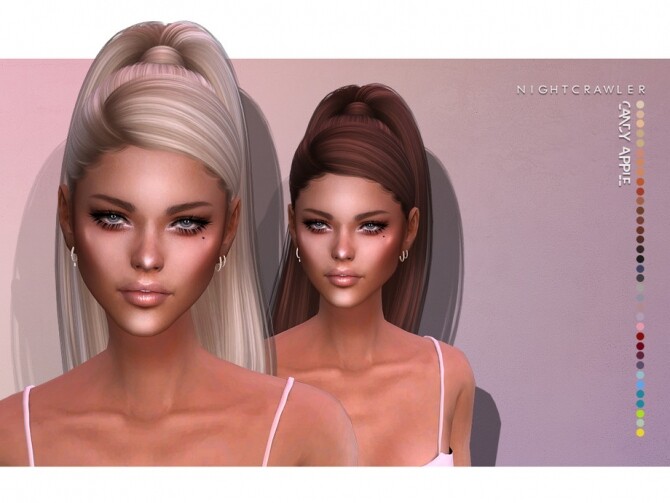 Sims 4 Candy Apple HAIR by Nightcrawler at TSR