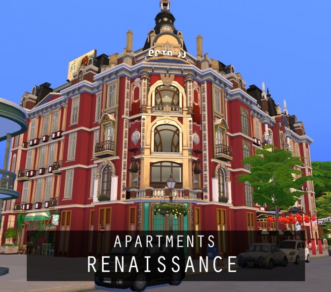 Sims 4 Apartments Renaissance No CC by PinkCherub at Mod The Sims