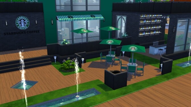Sims 4 Starbucks Cafe by iSandor at Mod The Sims