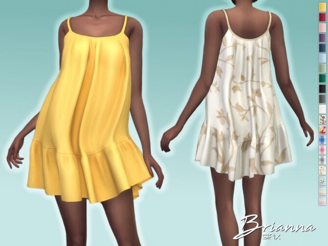 Sims 4 Brianna Dress by Sifix at TSR