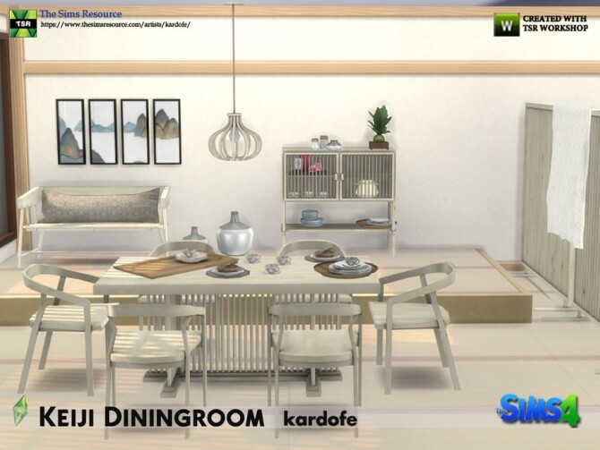 Sims 4 Keiji Diningroom by kardofe at TSR