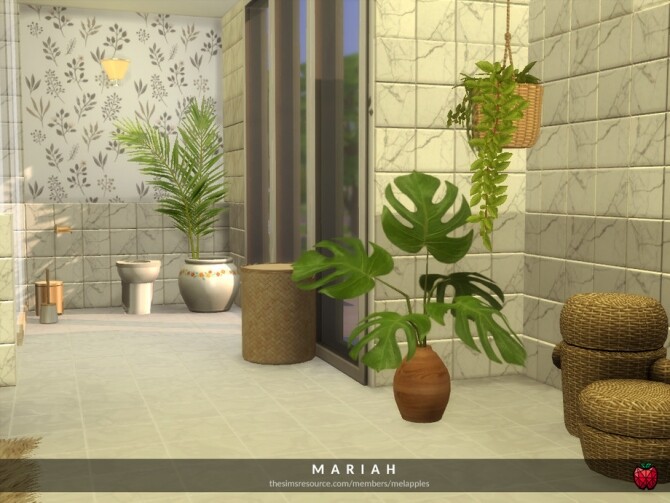 Sims 4 Mariah bathroom by melapples at TSR