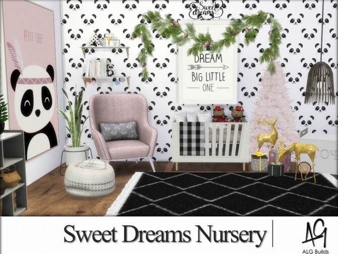 Sims 4 Sweet Dreams Nursery Room by ALGbuilds at TSR