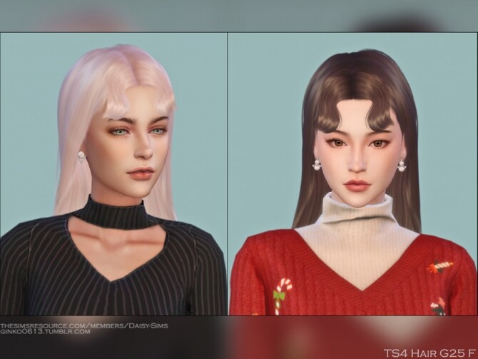Sims 4 Female Hair G25 by Daisy Sims at TSR