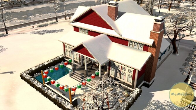 Sims 4 New Years house GLINTWEIN at Mrs.MilkiSims
