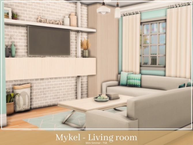 Mykel Living Room By Mini Simmer At Tsr » Sims 4 Updates