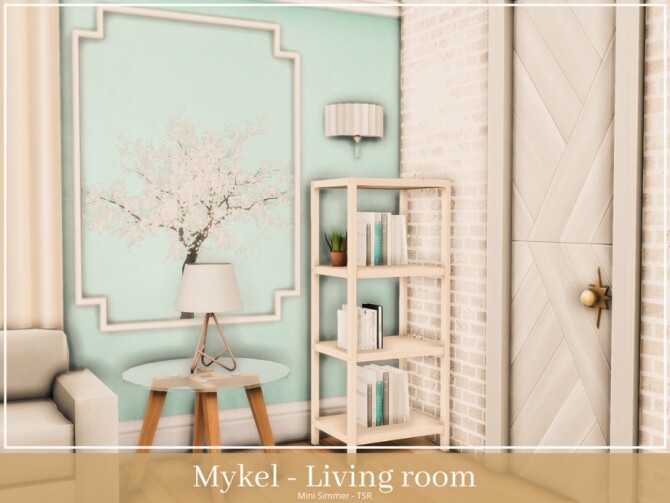 Sims 4 Mykel Living room by Mini Simmer at TSR