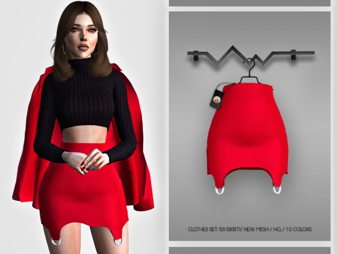 Sims 4 Clothes SET 101 SKIRT BD380 by busra tr at TSR