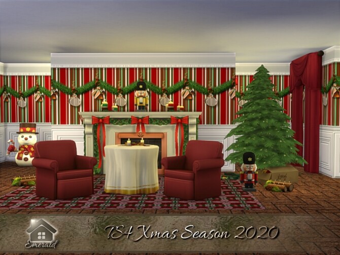 Sims 4 TS4 Xmas Season 2020 wallpapers by emerald at TSR