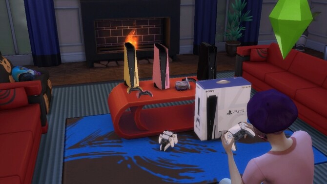 Sims 4 Sony PS5 Set Functional by SimmerWellPupper at Mod The Sims