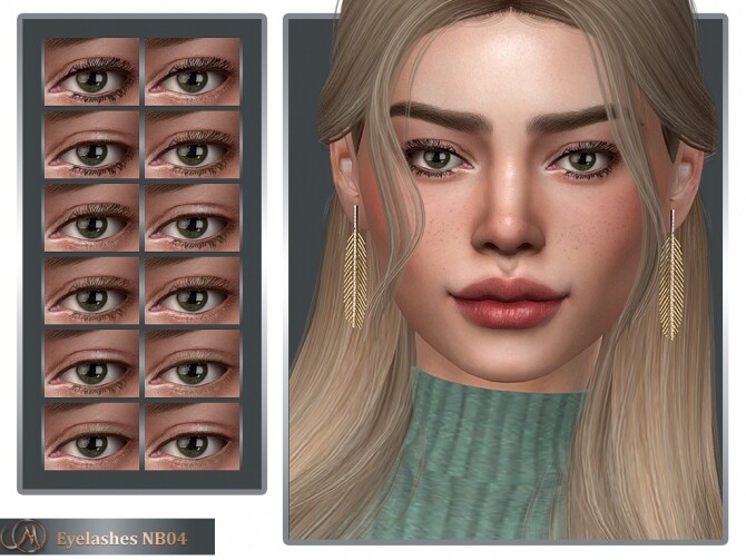 Sims 4 Eyelashes NB04 at MSQ Sims