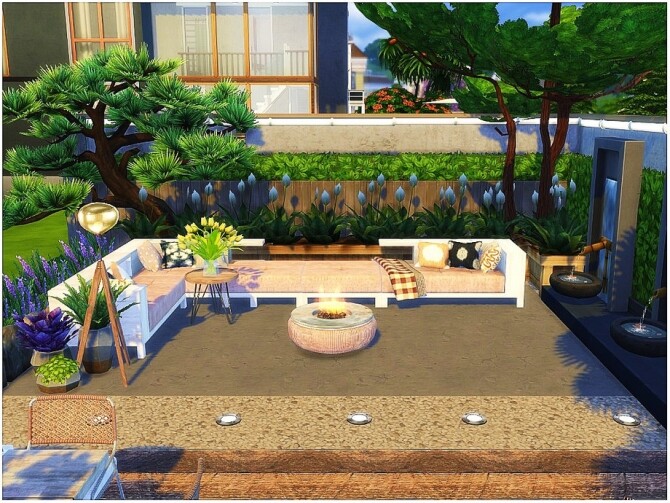 Sims 4 White Yard by lotsbymanal at TSR