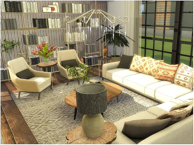 Sims 4 Cozy living by lotsbymanal at TSR