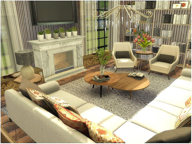Sims 4 Cozy living by lotsbymanal at TSR