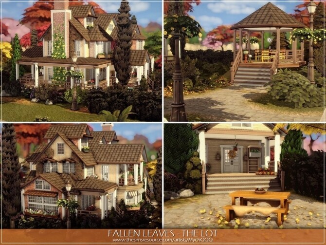 Sims 4 Fallen Leaves The Lot by MychQQQ at TSR