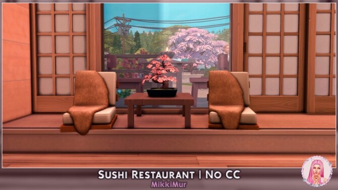 Sims 4 Sushi Restaurant at MikkiMur