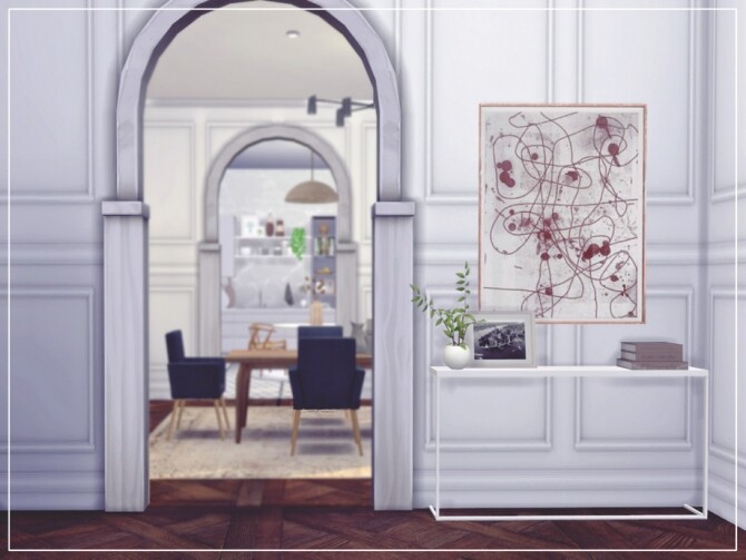 Sims 4 Parisien living room by Summerr Plays at TSR