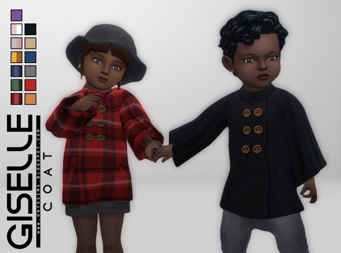 Sims 4 Toddler Giselle Coat at Onyx Sims