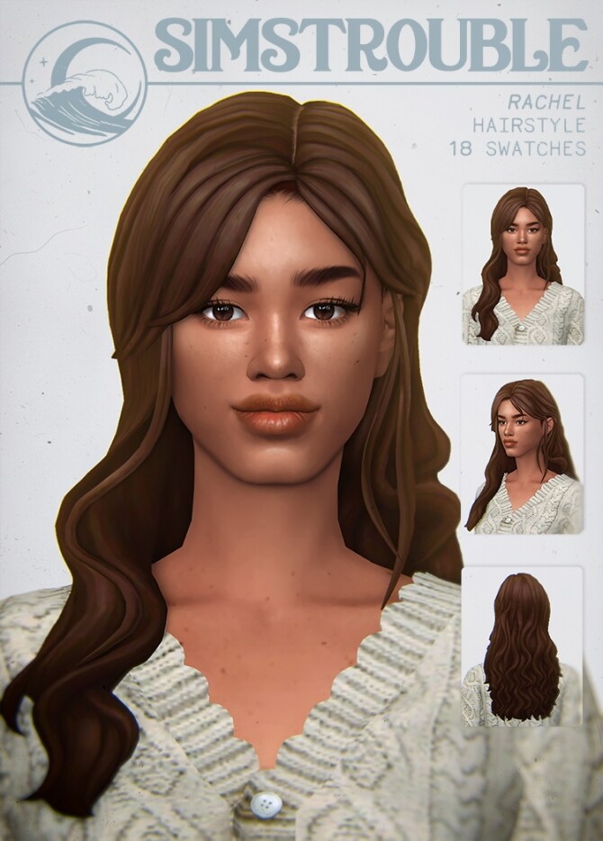 Sims 4 RACHEL hair at SimsTrouble