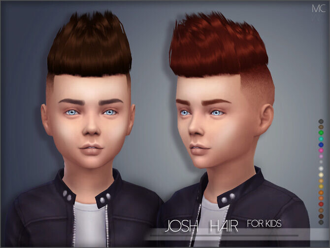 Sims 4 Josh Hair for Kids by Mathcope at TSR