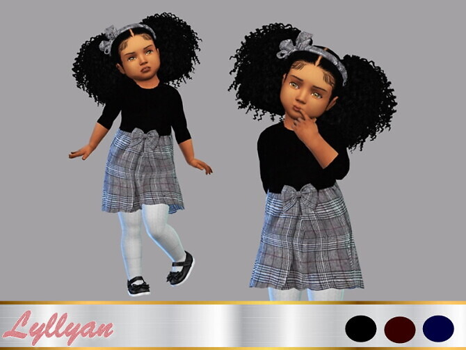 Sims 4 Dress Paola toddler by LYLLYAN at TSR