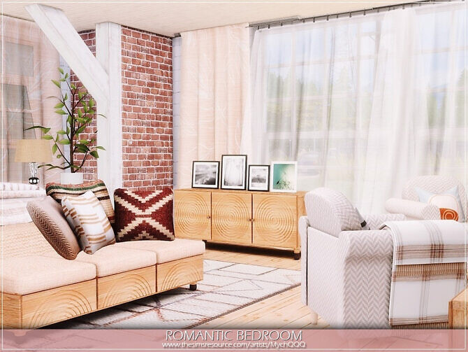 Sims 4 Romantic Bedroom by MychQQQ at TSR