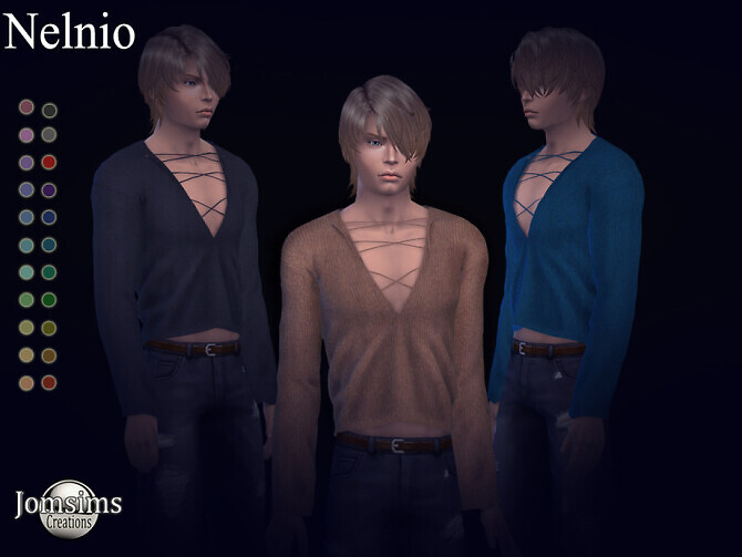 Sims 4 Nelnio top by jomsims at TSR