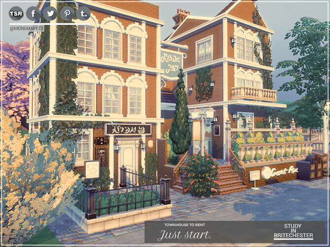 Sims 4 Study in Britechester by Moniamay72 at TSR