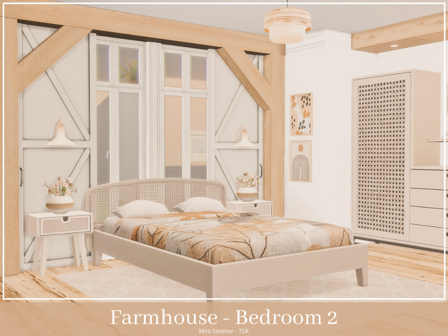 Farmhouse Bedroom 2 By Mini Simmer At Tsr Sims 4 Updates