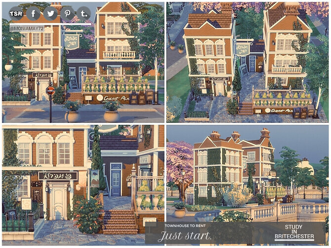 Sims 4 Study in Britechester by Moniamay72 at TSR