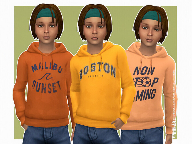 Sims 4 Hoodie for Boys P23 by lillka at TSR
