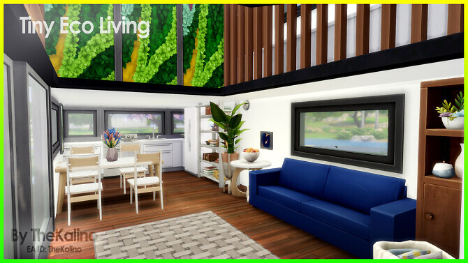 Sims 4 Tiny Eco Living Home at Kalino