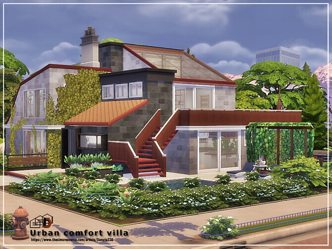 Sims 4 Urban comfort villa by Danuta720 at TSR