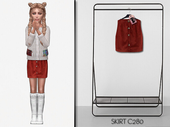 Sims 4 Skirt C280 by turksimmer at TSR