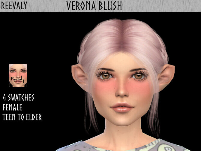 Sims 4 Verona Blush by Reevaly at TSR