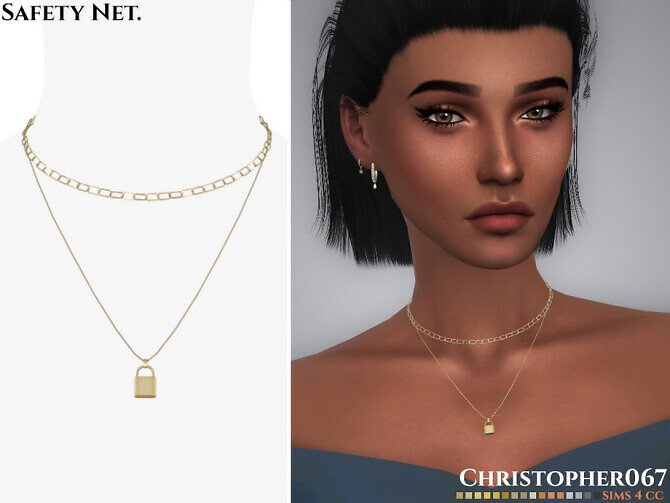 Sims 4 Safety Net Necklace by Christopher067 at TSR