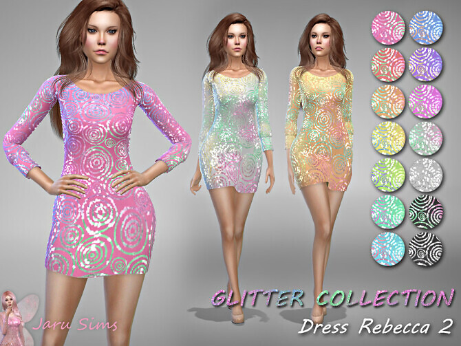 Sims 4 Dress Rebecca 2 by Jaru Sims at TSR