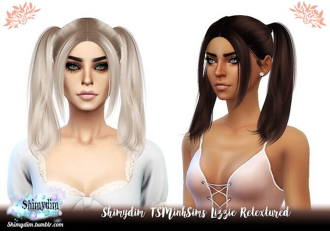 Sims 4 TSMinhSims Lizzy Hair Retexture at Shimydim Sims