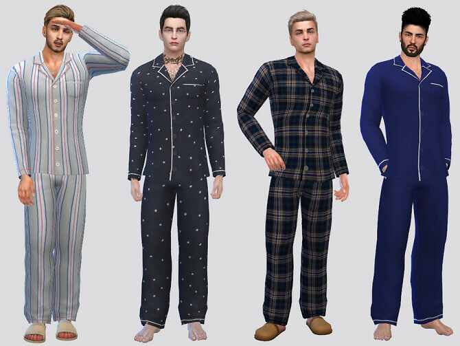 Sims 4 Fullbody Basic Sleepwear by McLayneSims at TSR