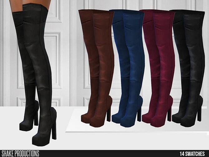 Sims 4 607 High Heel Boots by ShakeProductions at TSR
