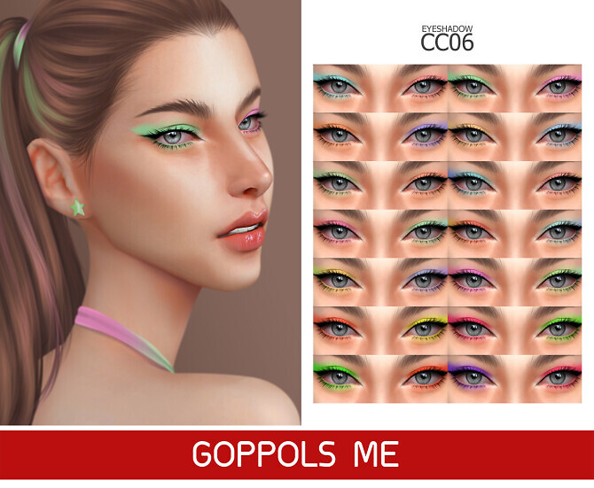 Sims 4 GPME GOLD Eyeshadow CC 06 at GOPPOLS Me